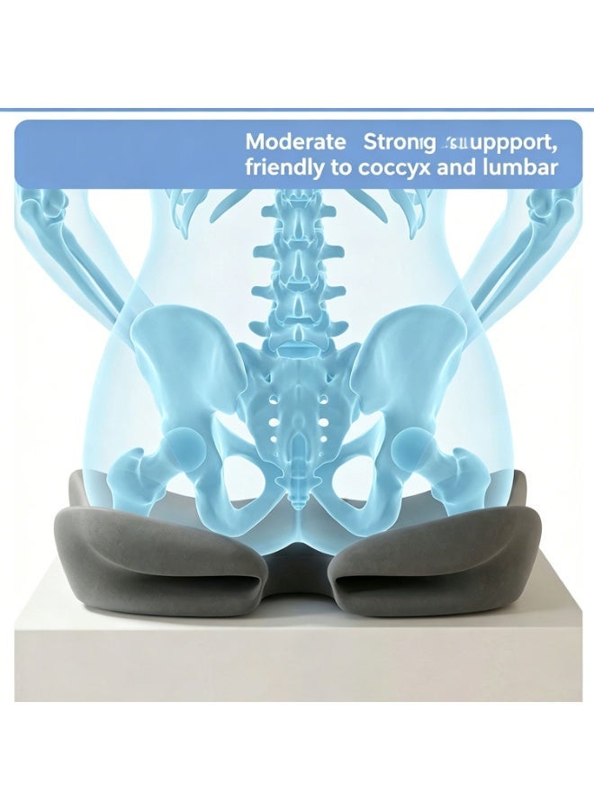 Memory Foam Coccyx Support Cushion For Lower Back Pain And Sciatica Relief – Suitable For Office Chairs, Car Seats, And Wheelchairs. - Image 3