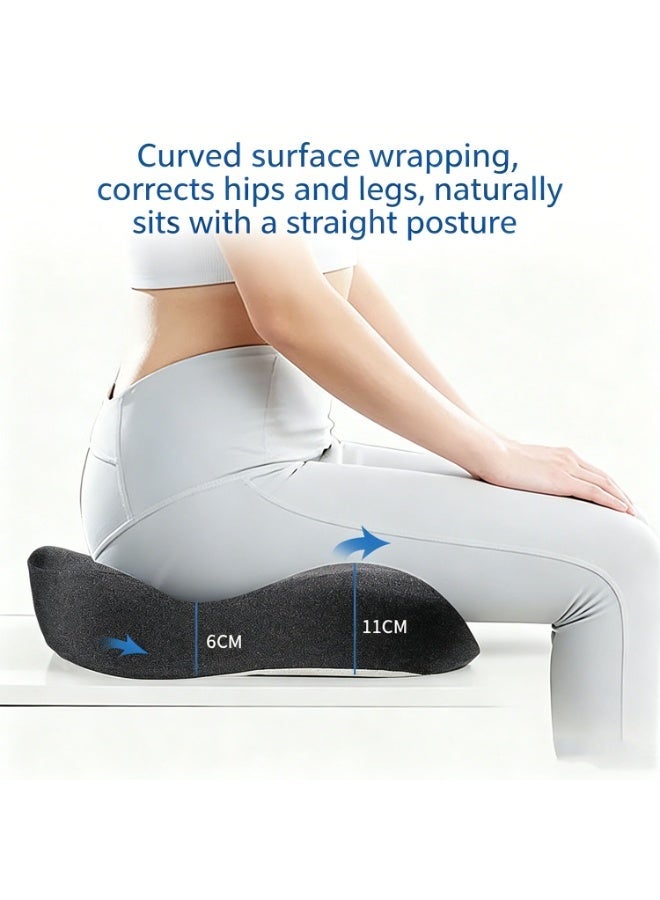 Memory Foam Coccyx Support Cushion For Lower Back Pain And Sciatica Relief – Suitable For Office Chairs, Car Seats, And Wheelchairs. - Image 4