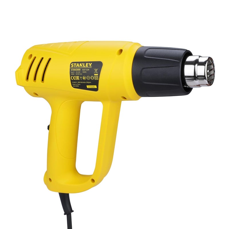 STANLEY STXH2000 2000W Variable Speed Heat Gun Yellow and Black - Image 4