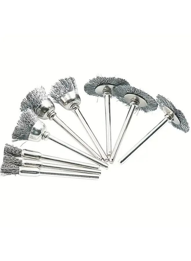 5pcs Pen Wire Brush Set Stainless Steel For Cleaning Deburring Polishing - Image 2