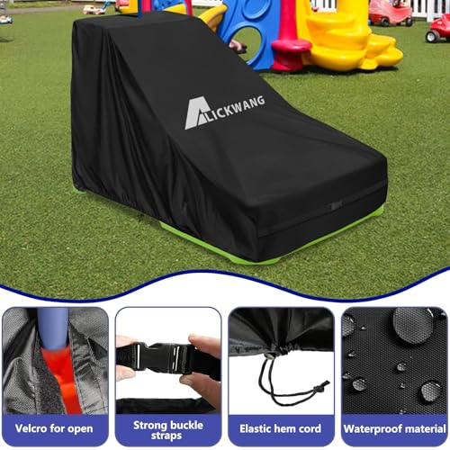 Alickwang Kids Water Table Cover,Outdoor Heavy Duty 600D Waterproof Toddler Water Play Table Cover,Compatible with Step2 Waterpark Wonders Two-Tier Water Table - Image 3