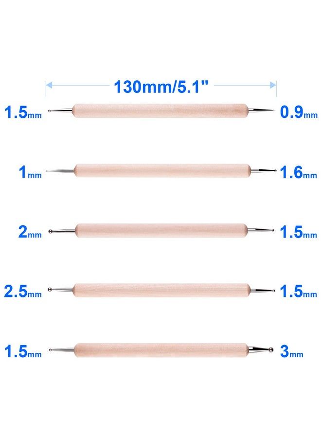 Petutu 10Pcs Dotting Tools Set For Nail Art Embossing Stylus For Painting - Image 4