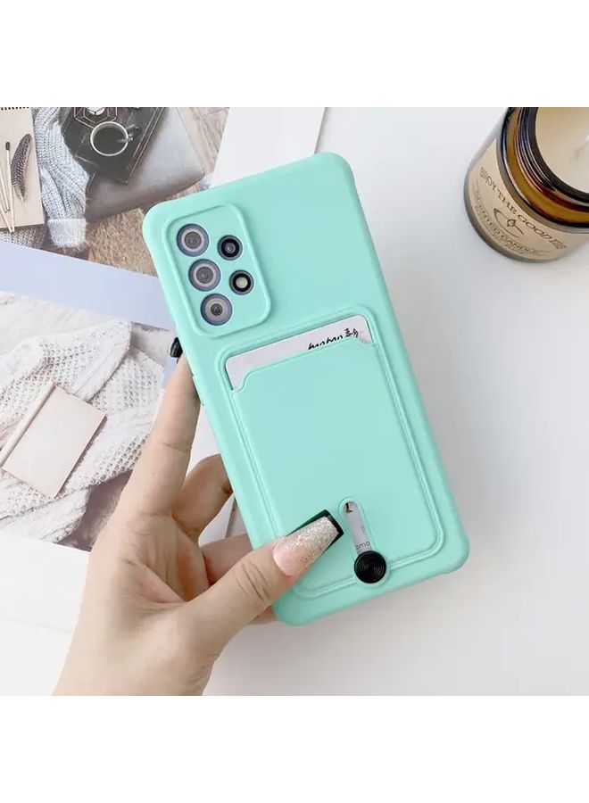 حامل بطاقات بلون وردي وأحمر من نوع دفع وسحب لهاتف Galaxy A33 5G، غطاء حماية ضد السقوط - Image 1
