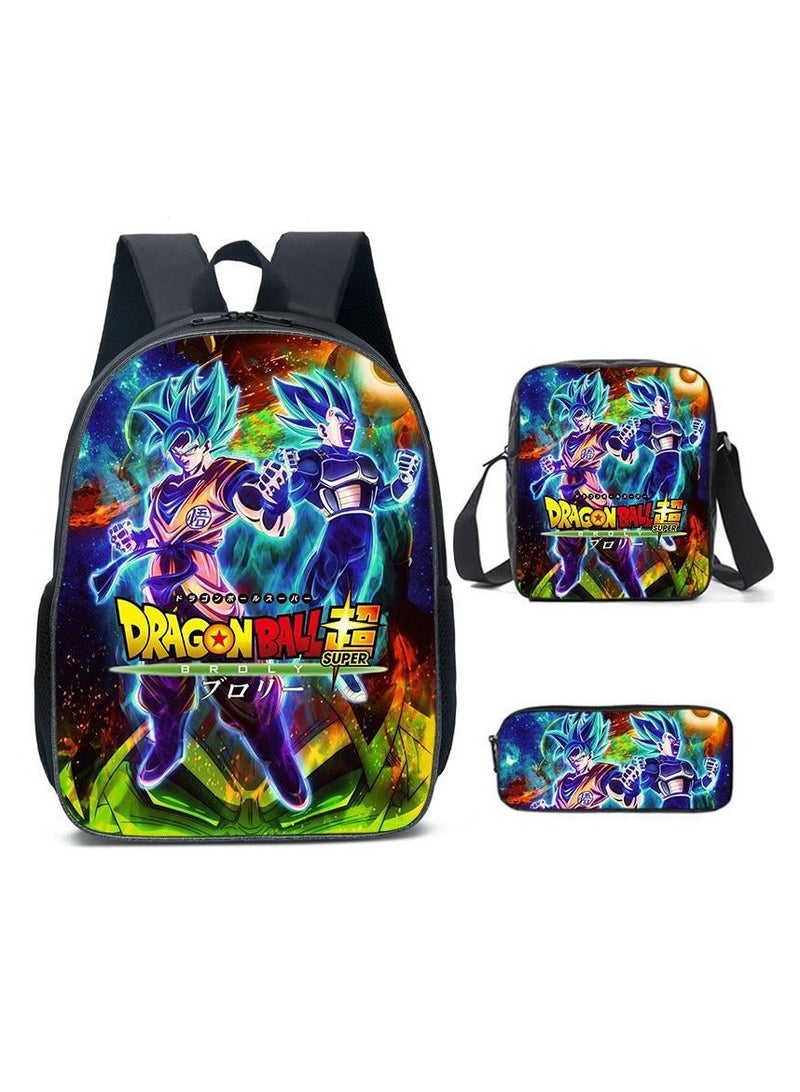 Dragon Ball Children's Three-piece Backpack  40*15*30cm