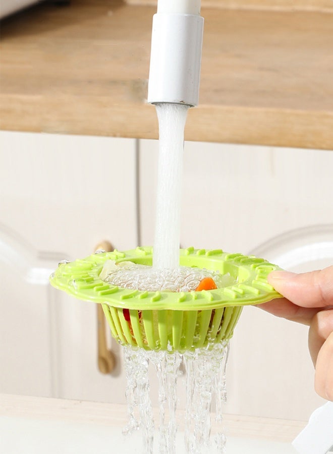 HOMESTAR 4 PCS Plastic Kitchen Sink Strainer,Large Wide Rim 4.5" Diameter Easy Clean Sink Drain Filter Basket, Kitchen Sink Basket Strainer, Traps Food Debris and Prevents Clogs - Image 4