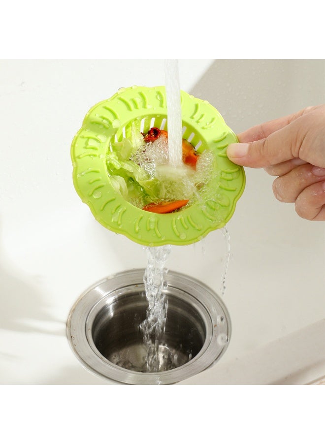 HOMESTAR 4 PCS Plastic Kitchen Sink Strainer,Large Wide Rim 4.5" Diameter Easy Clean Sink Drain Filter Basket, Kitchen Sink Basket Strainer, Traps Food Debris and Prevents Clogs - Image 2