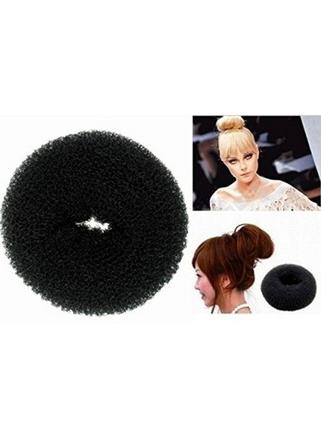 CHANDERKASH Pack of 5; Bun Maker Donut (3pcs) & Hair Clip Rose(2pcs) Bridal Combo|Puff Juda Bun Shaper |Messy Bun Scrunchie - Image 2