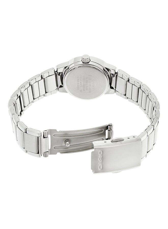 CASIO Women Water Resistant Analog Watch Ltp-1230D-7CDF - 24 mm - Silver - Image 2