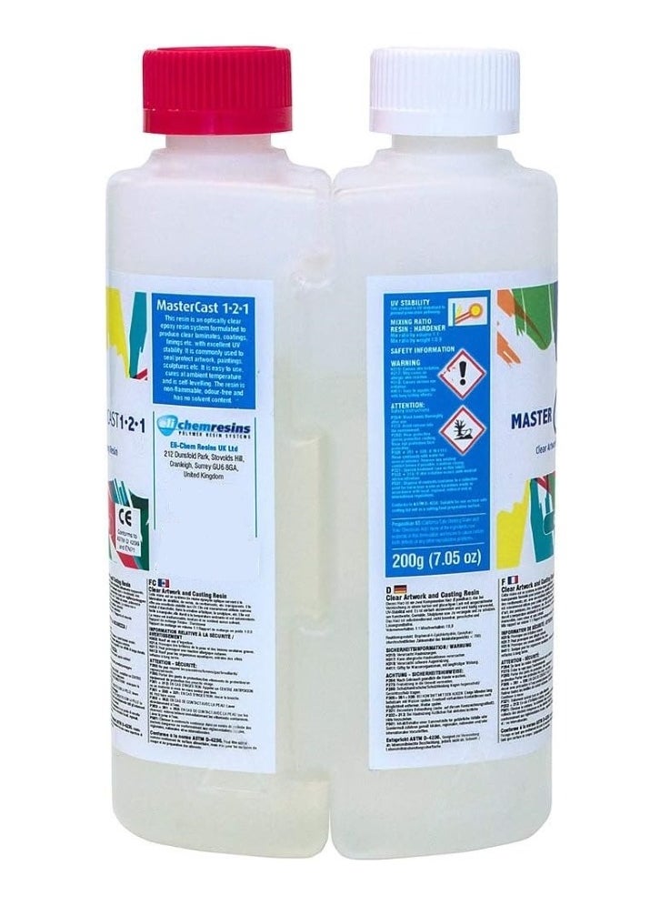 1-2-1 Clear Art Coating Resin 200 G