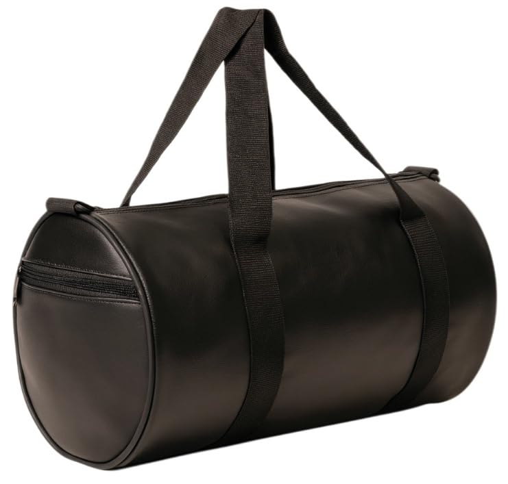 ACORMEK Gym Duffel Bag Unisex PU-Leather Shoulder & Cross-Body Gym Bag |Kit Bag|Sports Fitness Bag|Gym Bag with Adjustable Strap Leatherette for Sports and Travel Bag (Black) - Image 1