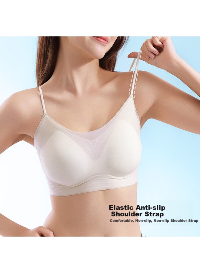 Gracewell Cloud Sensation Soft Support Jelly Strap Thin Bralette Women's One-piece Thin Shoulder Strap Seamless Push-up Side Breast Collection - Image 5