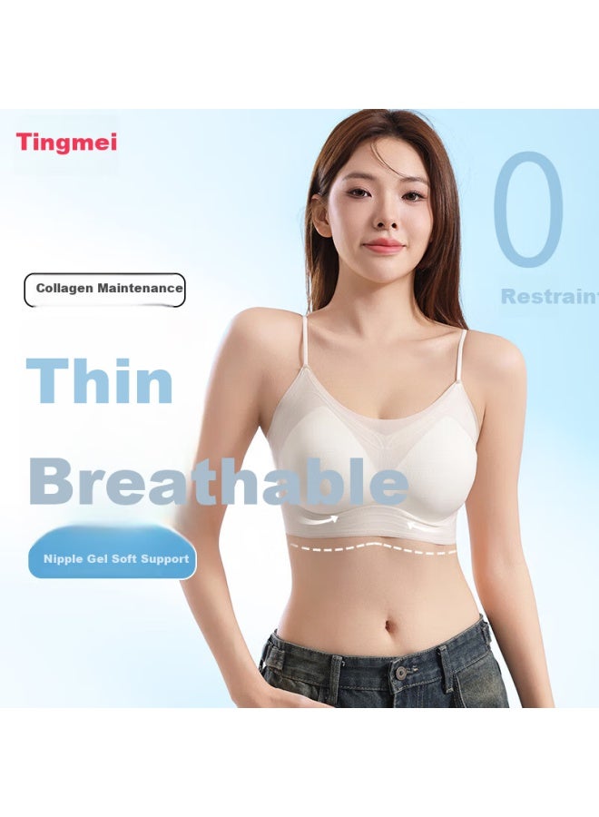 Gracewell Cloud Sensation Soft Support Jelly Strap Thin Bralette Women's One-piece Thin Shoulder Strap Seamless Push-up Side Breast Collection - Image 1