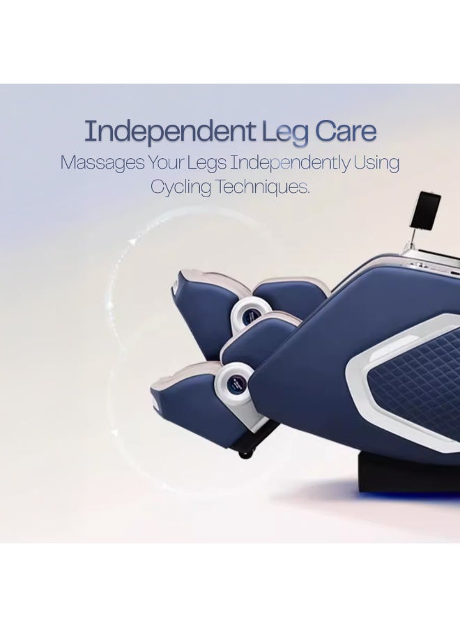 روتاي كرسي مساج روتاي A70 ماكس 8D SL-Track، مناسب لركوب الدراجات وتمارين اليوغا، بكرات تدليك رباعية الأبعاد ثنائية النواة مع 38 وسادة هوائية، تدفئة، انعدام الجاذبية، صوت ذكي، بلوتوث، ضمان 10 سنوات، مقعد ممتد. - Image 5