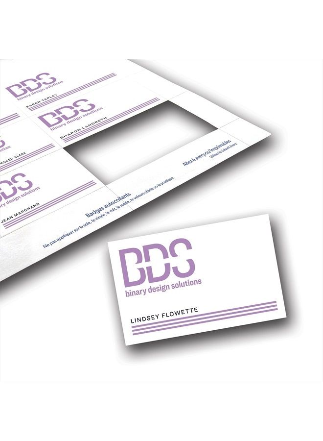 AVERY أفيري إدخالات شارات الأسماء، طباعة أو كتابة، 3 × 4 بوصة، 300 إعادة تعبئة من ورق الكارد، (5392)، أبيض - Image 5