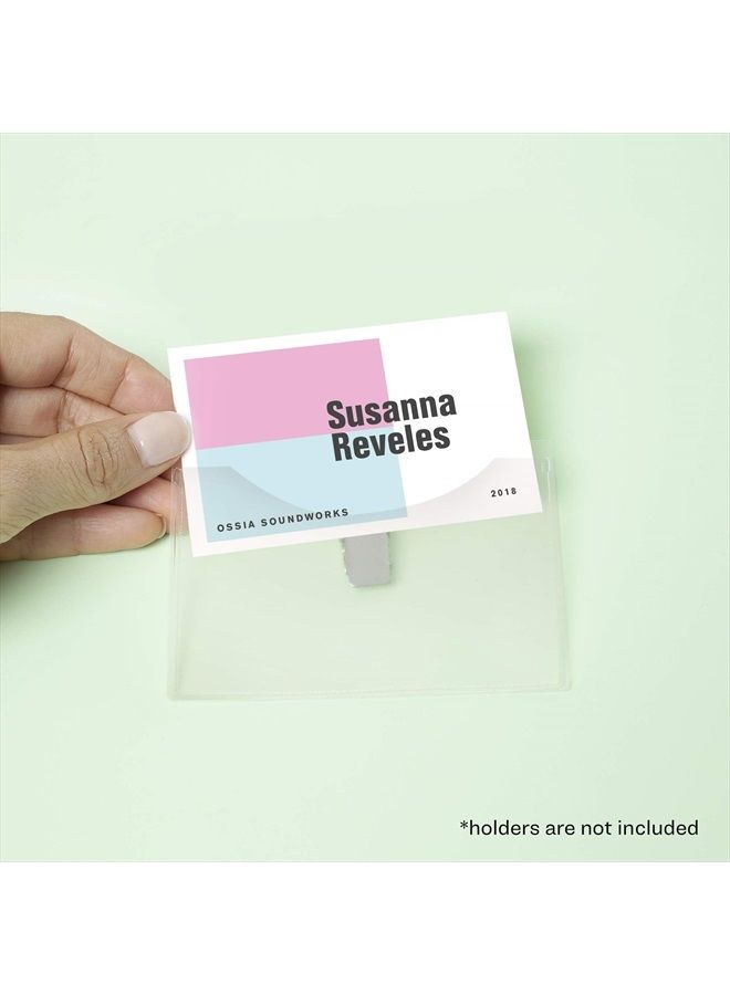 AVERY أفيري إدخالات شارات الأسماء، طباعة أو كتابة، 3 × 4 بوصة، 300 إعادة تعبئة من ورق الكارد، (5392)، أبيض - Image 2