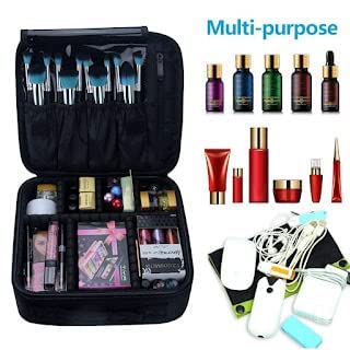 Jet Roy Makeup Box Cosmetic Organizer Womens Vanity Bag with Adjustable Storage Compartments Cosmetics Makeup Bag Travel kit for Makeup Professionals Small 26 23 9 CMS - Image 3