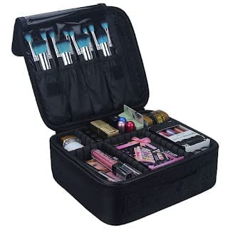 Jet Roy Makeup Box Cosmetic Organizer Womens Vanity Bag with Adjustable Storage Compartments Cosmetics Makeup Bag Travel kit for Makeup Professionals Small 26 23 9 CMS - Image 2
