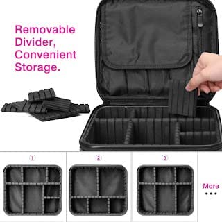 Jet Roy Makeup Box Cosmetic Organizer Womens Vanity Bag with Adjustable Storage Compartments Cosmetics Makeup Bag Travel kit for Makeup Professionals Small 26 23 9 CMS - Image 4