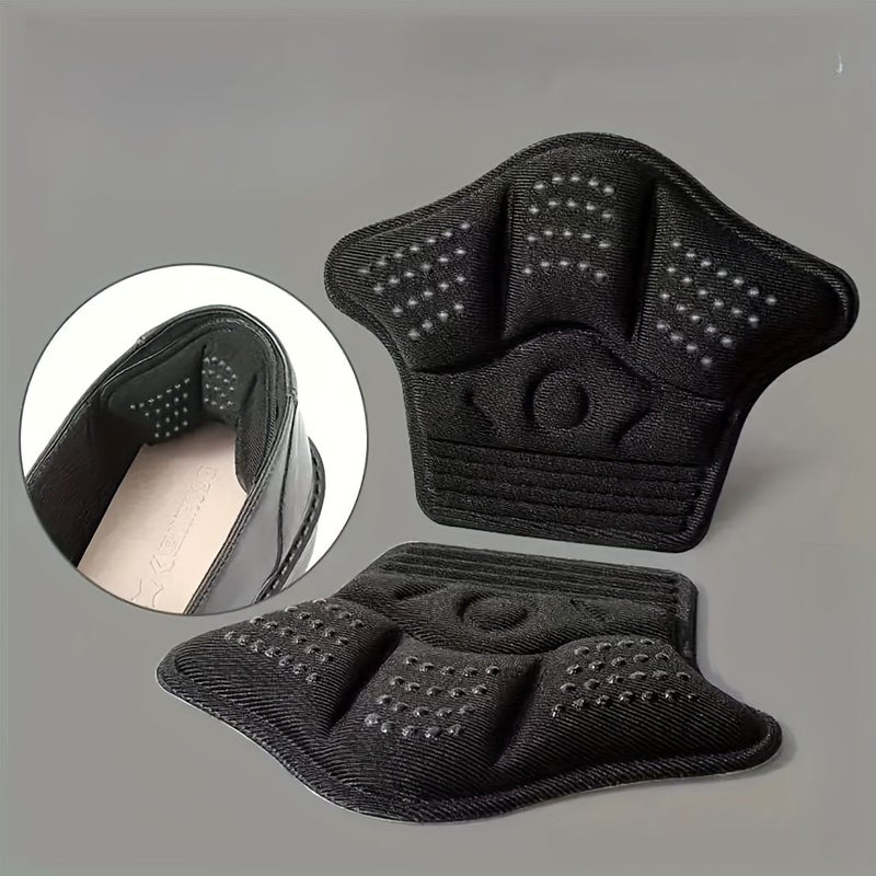 10pcs Black Heel Pads for Loose Shoes Unisex Non Slip Wear Resistant Foot Pads Comfort Fit Friction Reduction - Image 1
