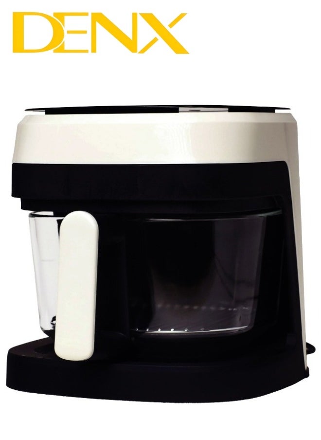 Denx - Air Fryer for Healthy Frying, Grilling, Baking, and Roasting, 6-Liter Capacity, 2400 Watts, White/Black - Image 1