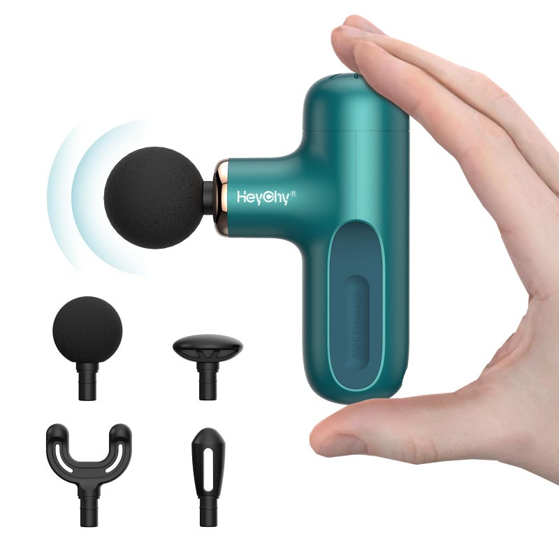 HEYCHY Super Mini Massage Gun, Percussion Deep Tissues Muscle Massager, Travel Massage Gun, Compact Sports Massager, Portable Handheld Massager for Office Gifts for Her, Home, Athletes - Image 1