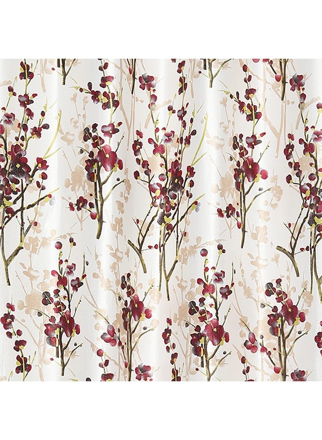 Ultica Fab® Curtains 9 Feet Long Set of 3 | Printed Floral Eyelet Curtains for Living Room, Home, Office, Bedroom Kitchen, 9 Feet, Maroon - Image 4