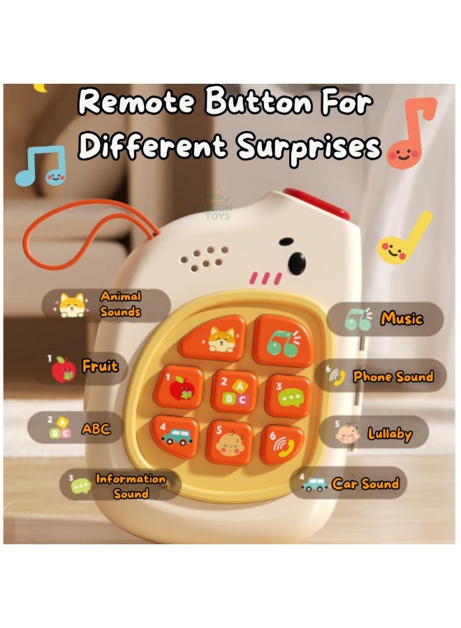 general 2-in-1 Musical Baby Phone & Sensory Busy Board for Toddlers Age 1-3 | Montessori Baby Travel Toy for Early Learning Educational Motor Skills & Auditory Development | Birthday Gift for Boys & Girls - Image 2