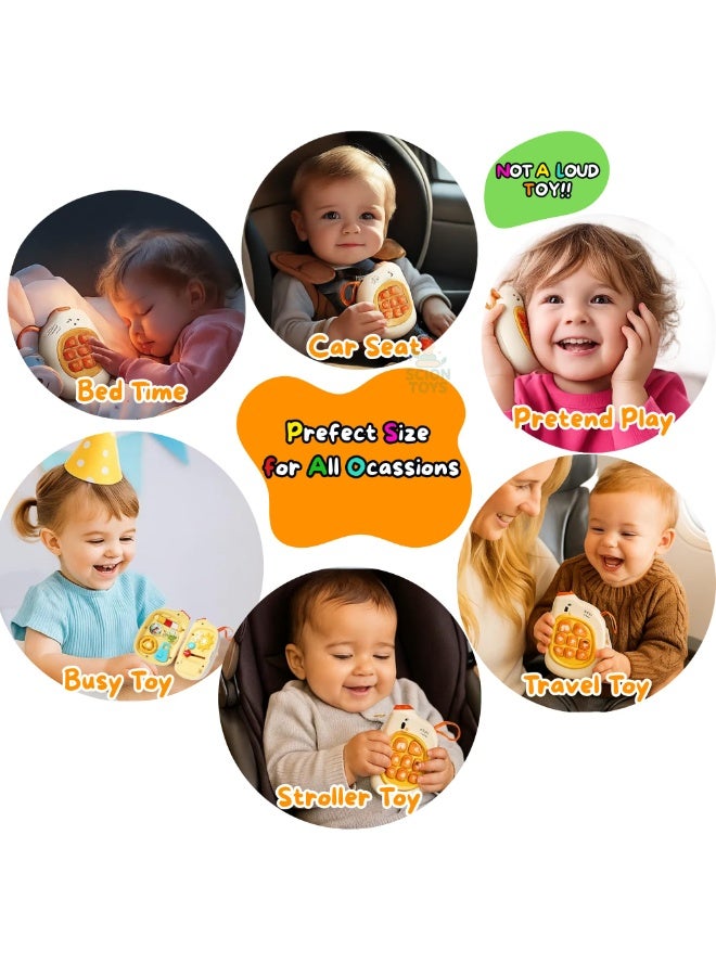 general 2-in-1 Musical Baby Phone & Sensory Busy Board for Toddlers Age 1-3 | Montessori Baby Travel Toy for Early Learning Educational Motor Skills & Auditory Development | Birthday Gift for Boys & Girls - Image 4