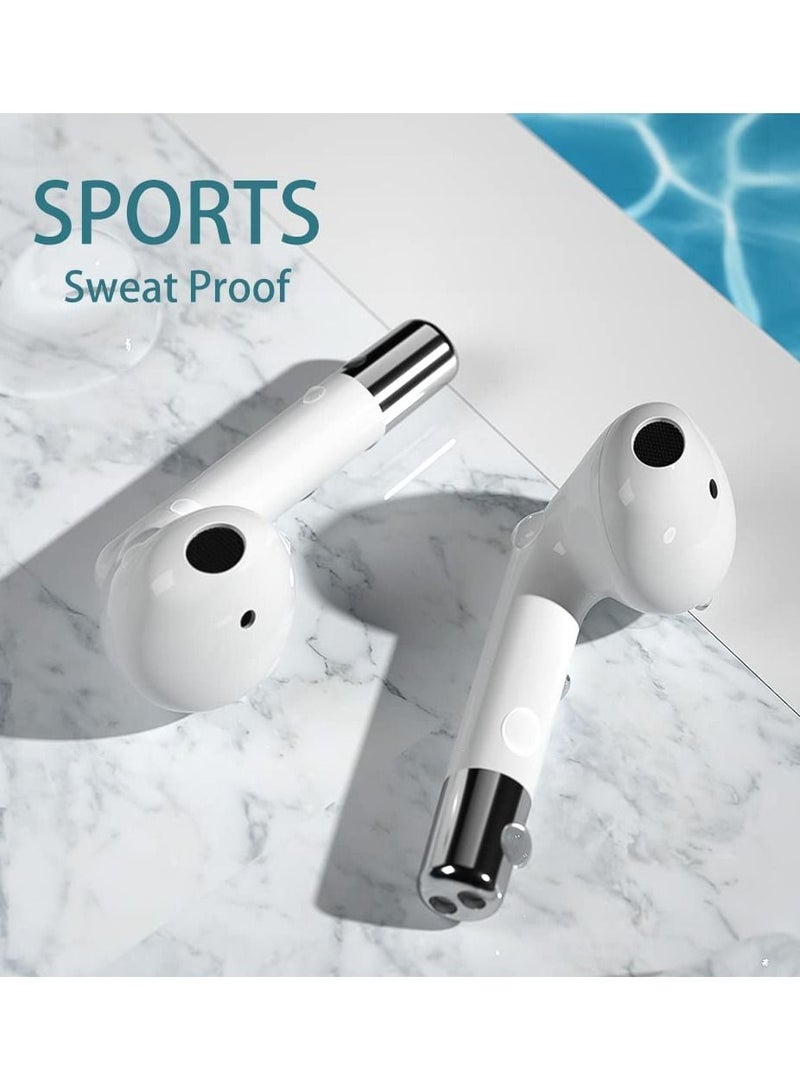 Arabest Wireless TWS Bluetooth Headphone Touch Control Bluetooth  Earphone with Digital Display HIFI-Level Sound Quality, Long Battery Life, Clear Calling Quality, Easy Pairing (White)  - Image 2