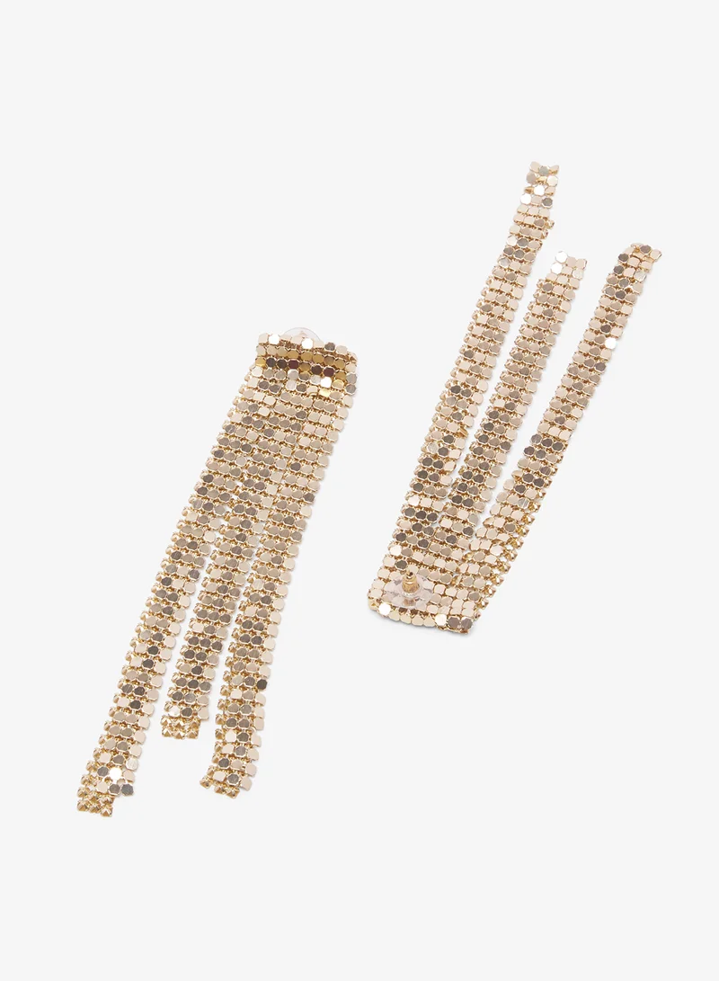 Ella Limited Edition Gold Statement Drop Down Earrings