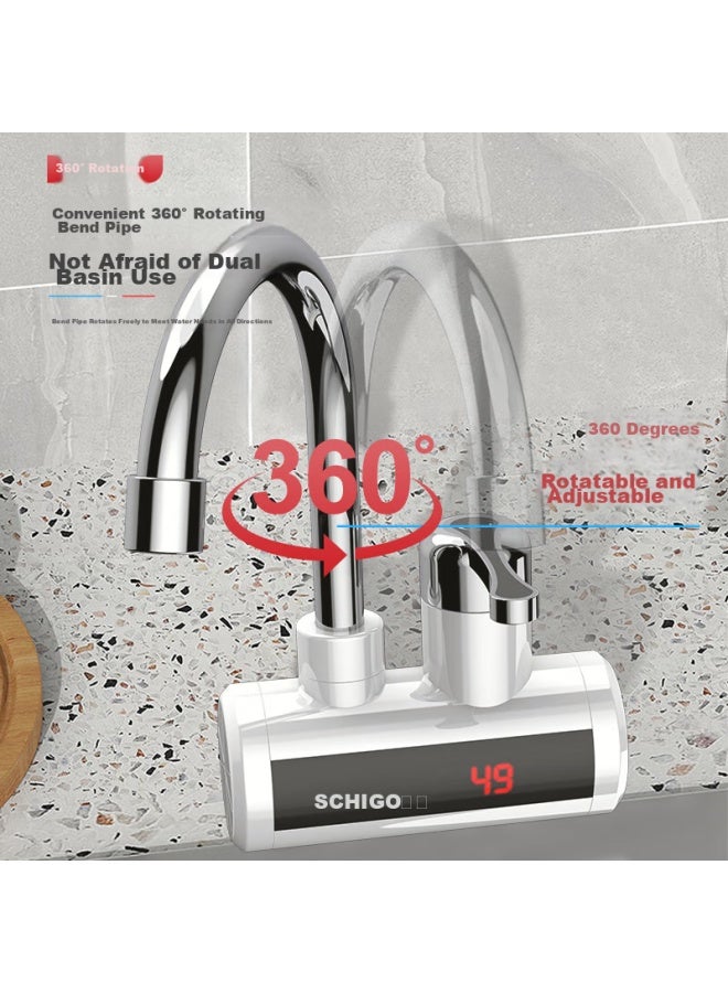 Chigo Electric Hot Water Faucet, Fast Heating Water Heater, Instant Electric Water Heater, Quick-heating Faucet, With Leak Protection, Side Water Inlet Zg-zs815 - Image 2