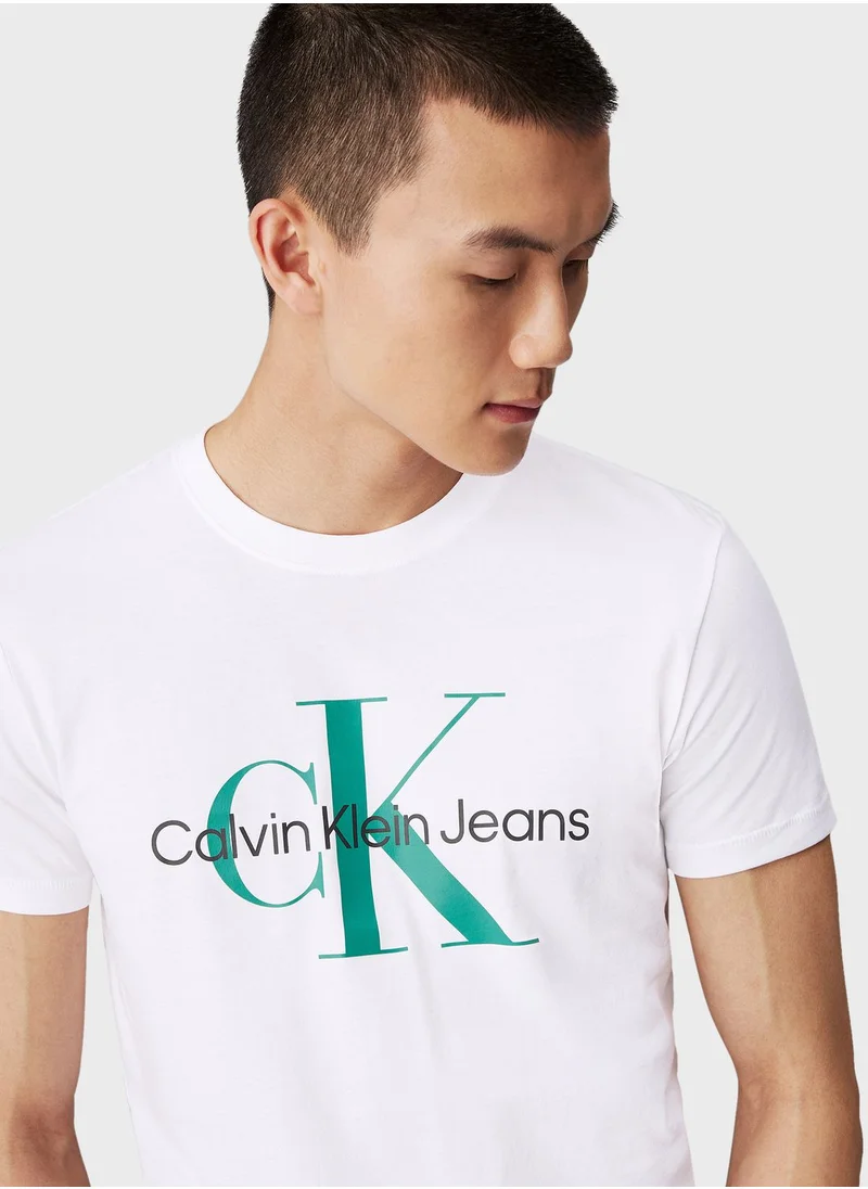 Calvin Klein Jeans Logo Crew Neck T-Shirt