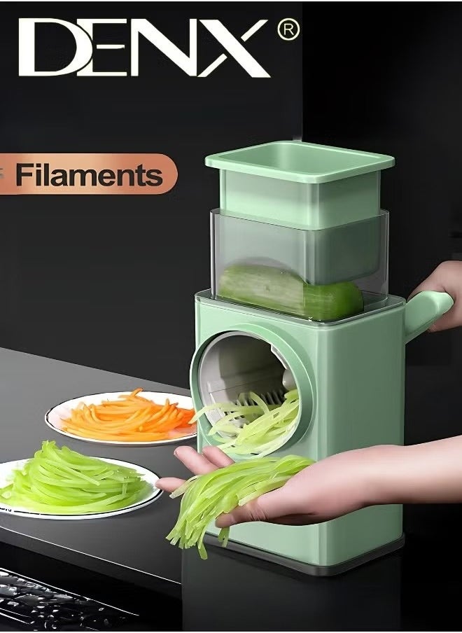 Denx Multifunctional Vegetable Slicer, Manual Potato and Vegetable Slicer, Cheese Grater, Shredder, Shredder Ideal for professional and home use  - Image 2