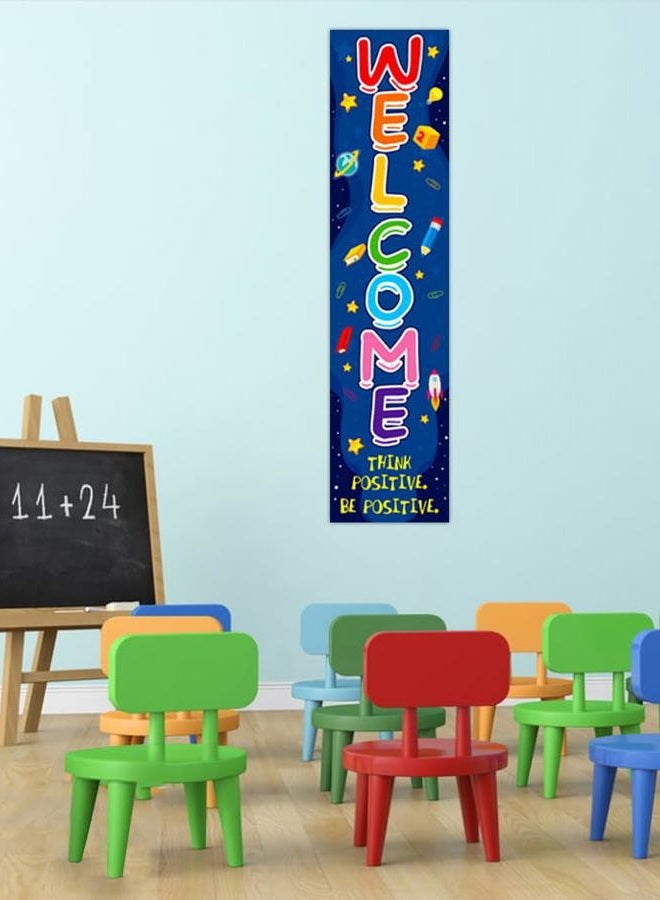 D4DREAM Welcome Poster for Classroom 11.8"x 45" Welcome Back to School Banner Classroom Decoration Welcome Sign for Kindergarten Preschool Elementary Middle School Decor - Image 4