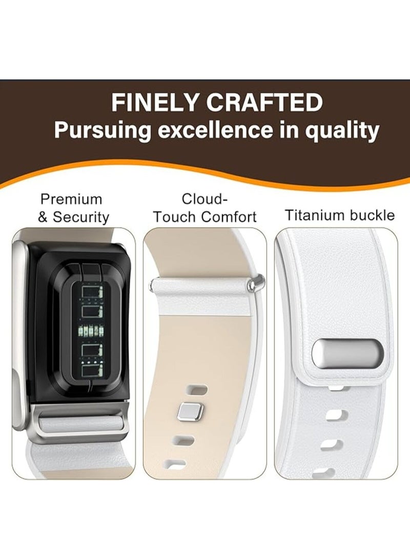 TEMPO Leather Band Compatible with WHOOP 5.0 Life /MG – ECG Compatible | Breathable, Durable & Secure Fit Strap and Adjustable Wristband Replacement Strap with U Shaped Connector Easy to Use and Perfect for Every Occasion | NOT for Gen 4 - Image 3