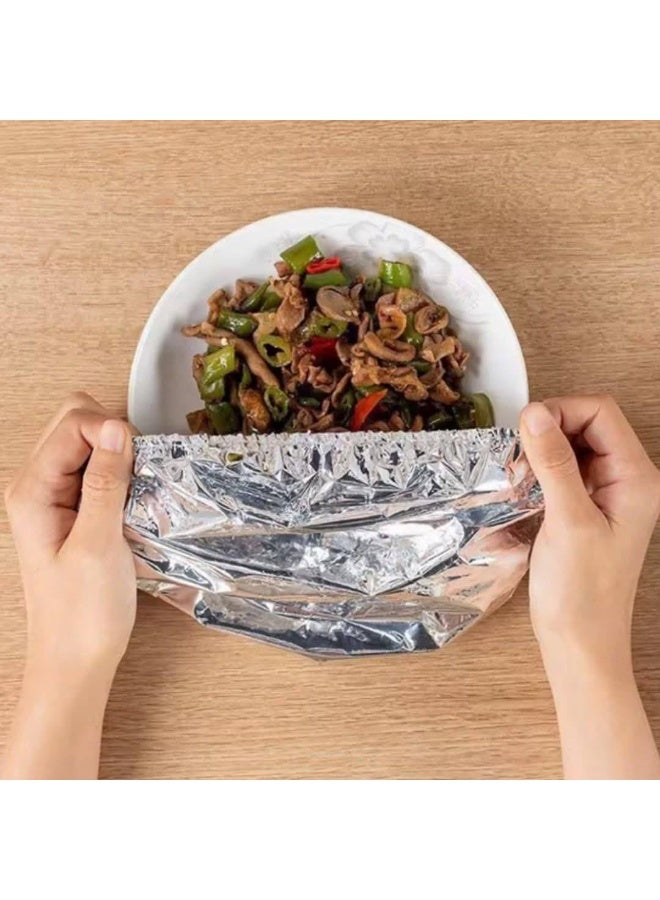10 pieces of foil food storage and covering bags - Image 1