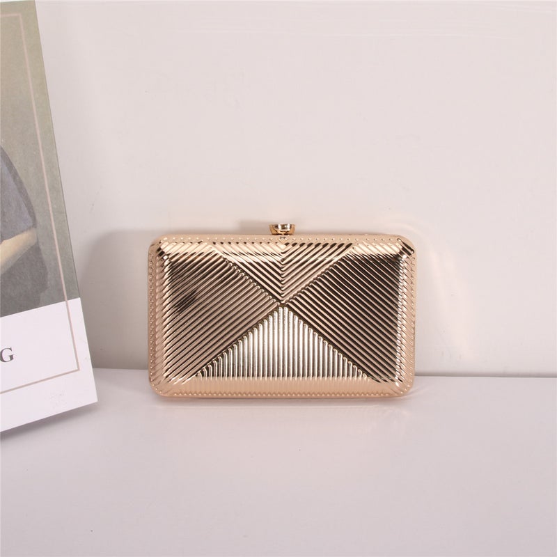 Women'S Elegant Versatile Evening Clutch Square Alloy Chain Crossbody Bag -Selling Dress Bag - Image 4