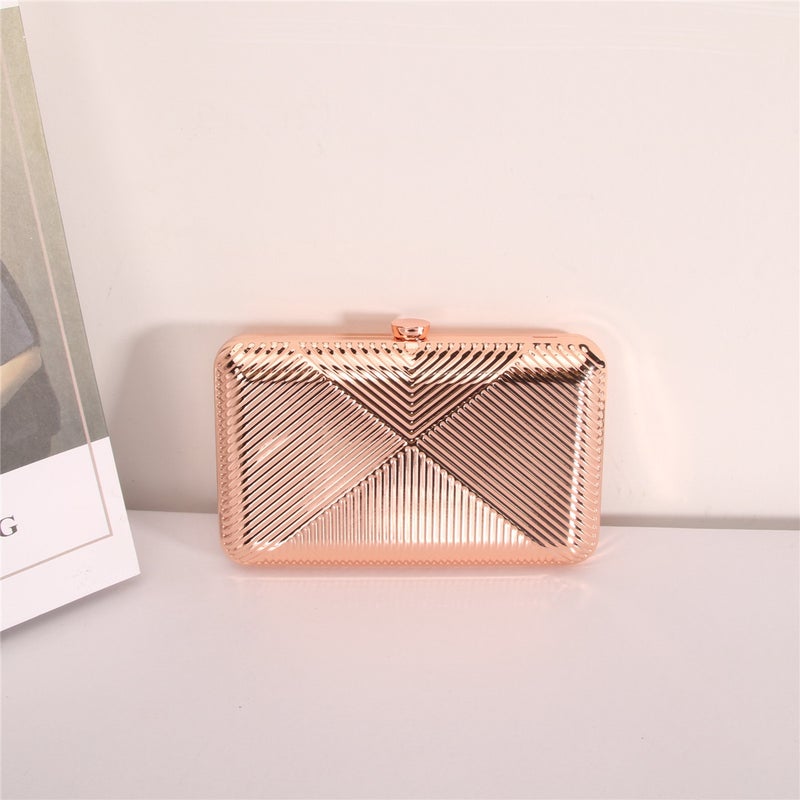 Women'S Elegant Versatile Evening Clutch Square Alloy Chain Crossbody Bag -Selling Dress Bag - Image 1