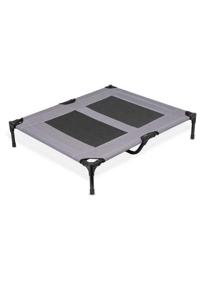Internet's Best Internet's Best Dog Cot - 36 x 30 - Elevated Dog Bed - Cool Breathable Mesh - Indoor or Outdoor Use - Medium - Grey  - Image 2