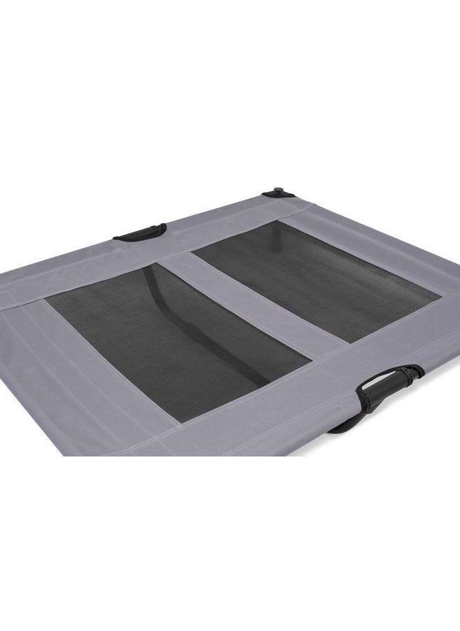 Internet's Best Internet's Best Dog Cot - 36 x 30 - Elevated Dog Bed - Cool Breathable Mesh - Indoor or Outdoor Use - Medium - Grey  - Image 5