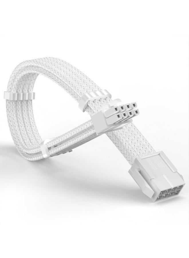 خط إمداد الطاقة لبطاقة الرسومات خط تمديد بطاقة الرسومات GPU8Pin ذكر إلى أنثى 30 سم اللون: أبيض نقي الطول: المنتج النهائي برأس 300 مم - Image 1