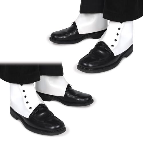 Beistle 2 Pairs Spats, White - Image 1