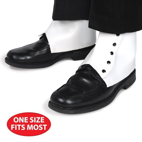 Beistle 2 Pairs Spats, White - Image 2