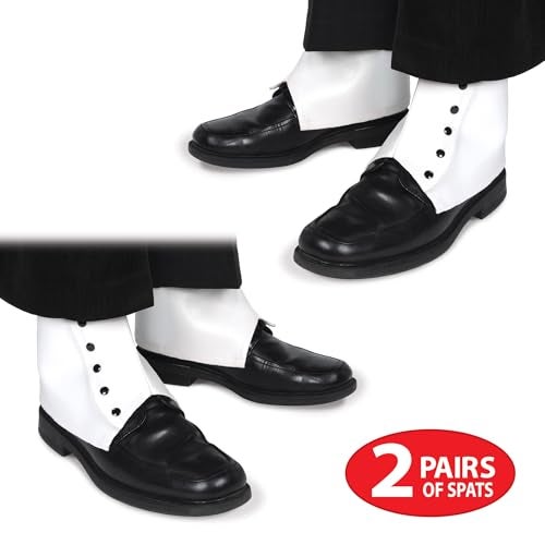 Beistle 2 Pairs Spats, White - Image 4