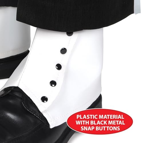 Beistle 2 Pairs Spats, White - Image 3