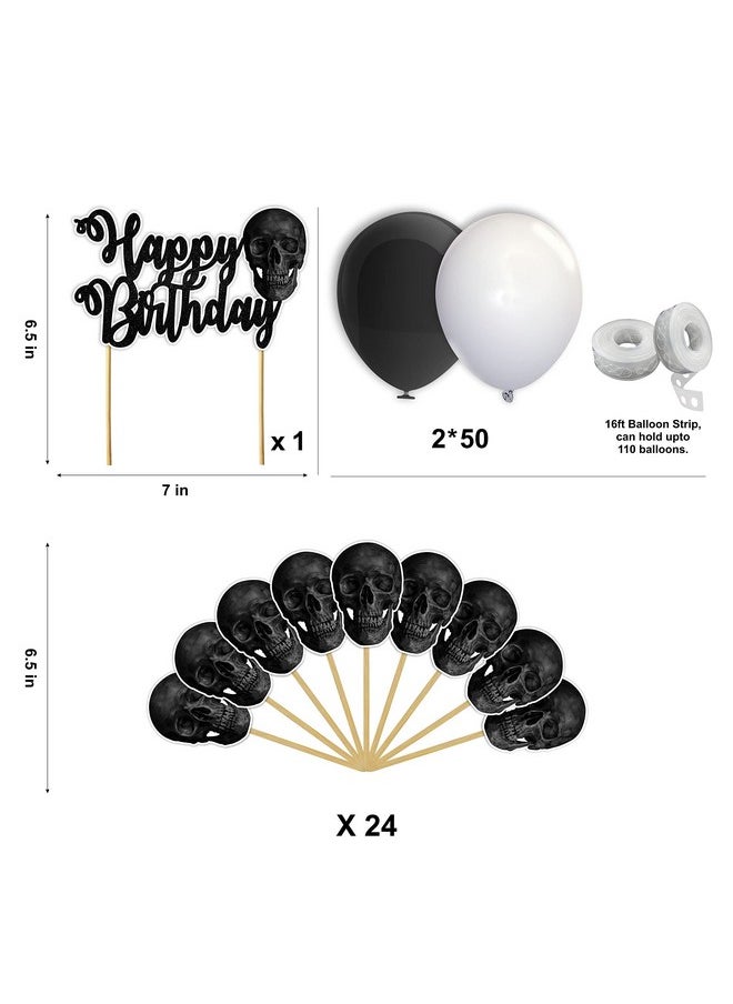 Seyal - ® Skull Theme Birthday Party Supplies - Image 1