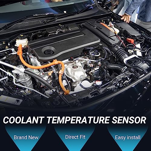 F FIERCE CYCLE Coolant Temperature Sensor for Land Rover Range Rover Durable No.LR041442 Water Temp Sensor Gold Tone Inner - Image 2