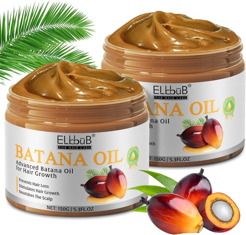 ELBBUB Raw Batana Oil for Hair Growth and Repair -100% Pure, Unrefined Oil from Honduran Rainforests Prevent Hair Loss and Enhances Hair Thickness in Men & Women - Image 1