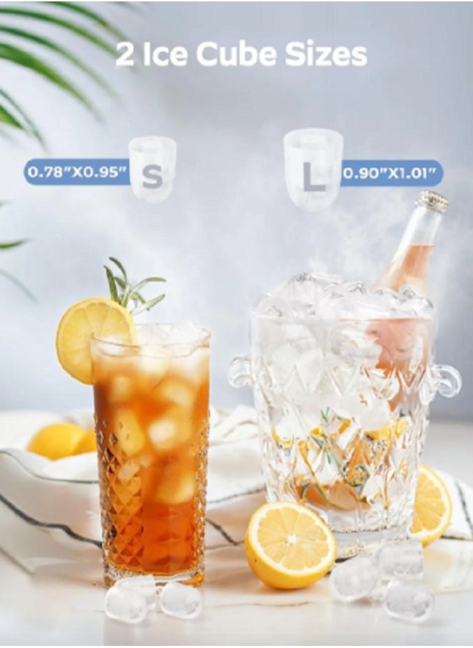 LIVVY Portable Stainless Steel Ice Maker – Fast Ice Cubes in 6–13 Mins, Auto-Cleaning, Compact Countertop Machine for Home, Office & Parties  - Image 5