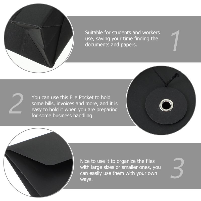 File Organizer Pockets, Thick Material Envelope Bags for Storing Papers and Bills - Image 5